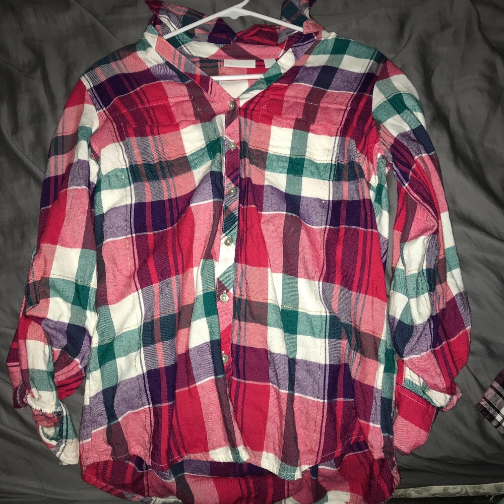 Plaid button down shirt-Make offers